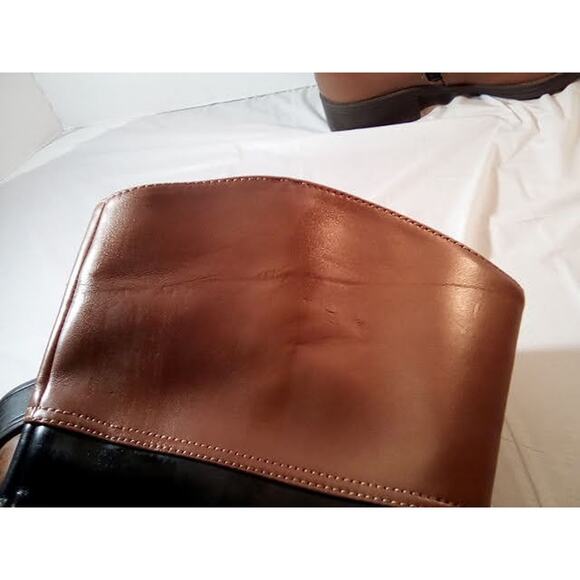 Circus, Sam Edelma, Tall riding Zip Up boots. Two Tone Black and Brown Size 8 - Picture 4 of 14